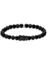 bracciale donna Thomas Sabo A2204-017-11-L17 Bead bracelet with black goldbears silver