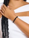 bracciale donna Thomas Sabo A2204-017-11-L17 Bead bracelet with black goldbears silver