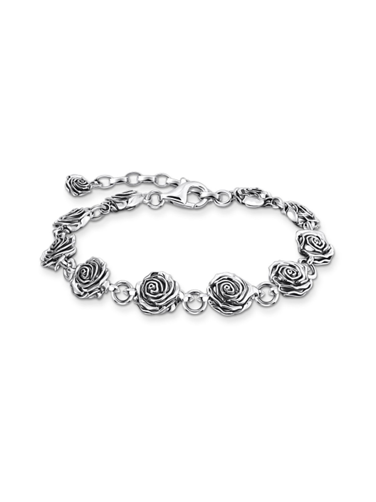 bracciale donna Thomas Sabo A2197-637-21-L19V bracelet midnight rose silver