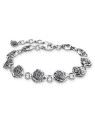 bracciale donna Thomas Sabo A2197-637-21-L19V bracelet midnight rose silver