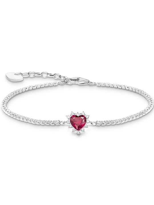 bracciale donna Thomas Sabo A2188-013-10-L19V heart bracelet romance silver