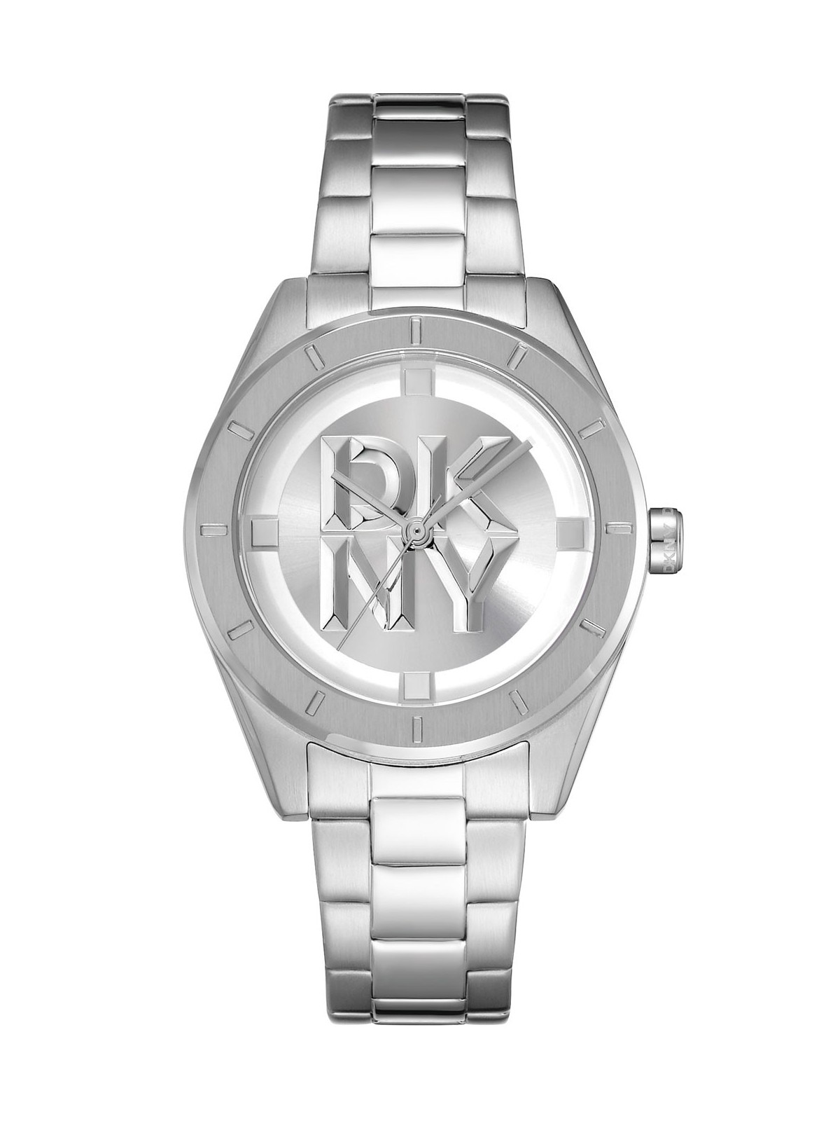 orologio donna DKNY DK1L016M0045 Ladies Watch Chambers Midi Silver 34mm 5ATM
