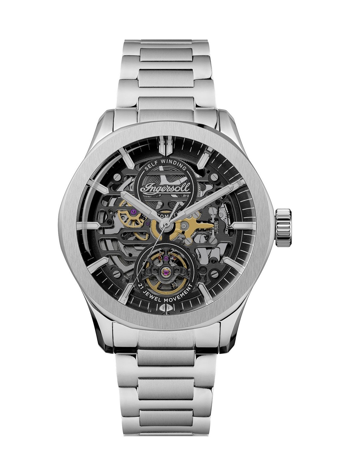 orologio uomo Ingersoll I16701 Mens Watch Ingersoll Bronc Automatic 44mm 5ATM