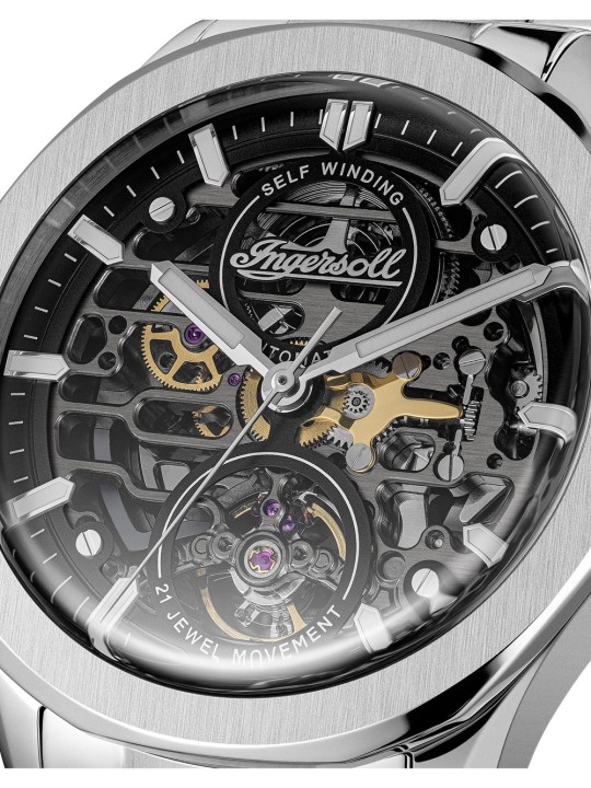 orologio uomo Ingersoll I16701 Mens Watch Ingersoll Bronc Automatic 44mm 5ATM