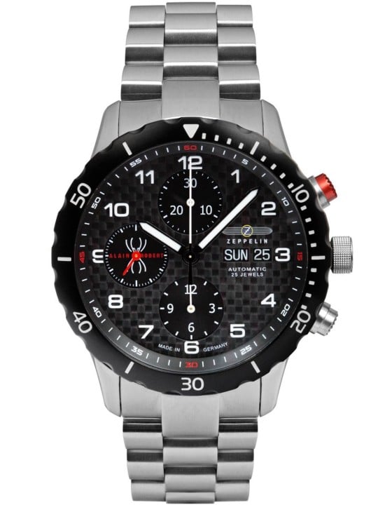 orologio uomo Zeppelin 7216M-2 Mens Watch Alain Robert Automatic Chrono Limited 42mm 10 ATM