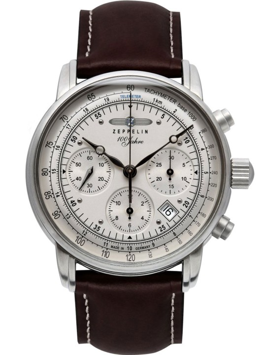 orologio uomo Zeppelin 8620-1 Mens Watch 100 Jahre Zeppelin Autom. Chrono Sternwarte Glashütte 42mm 5ATM