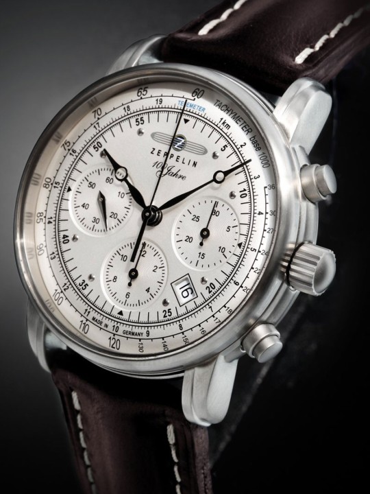 orologio uomo Zeppelin 8620-1 Mens Watch 100 Jahre Zeppelin Autom. Chrono Sternwarte Glashütte 42mm 5ATM