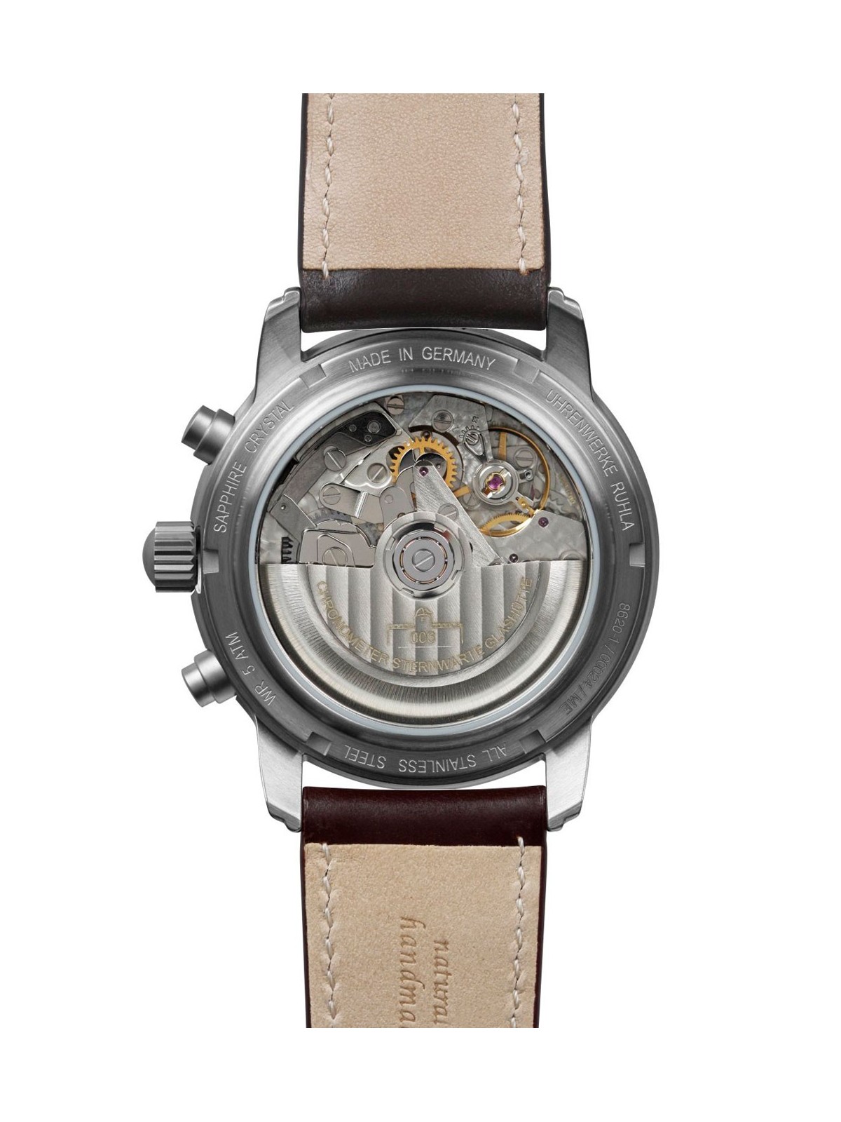 orologio uomo Zeppelin 8620-1 Mens Watch 100 Jahre Zeppelin Autom. Chrono Sternwarte Glashütte 42mm 5ATM