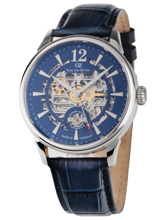 orologio uomo Carl von Zeyten CVZ0080BLS Mens Watch Schramberg Automatic 42mm 5ATM