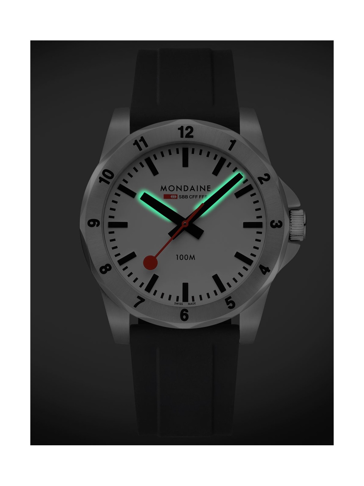 orologio uomo Mondaine MSN.4211B.RB Mens Watch Numeri 42mm 10ATM