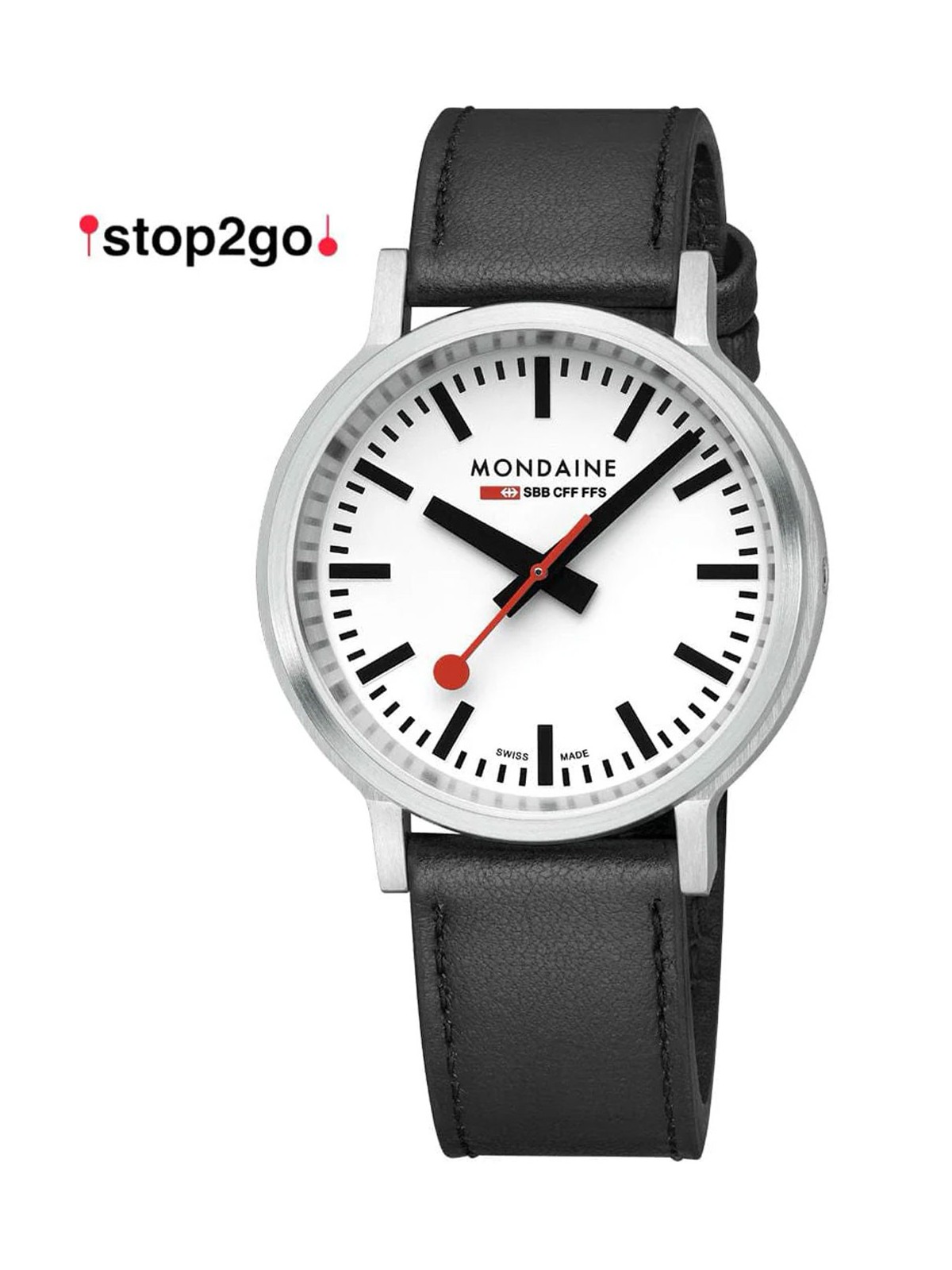 orologio uomo Mondaine MST.4101B.LBV.2SE Mens Watch Stop2go 41mm 3ATM