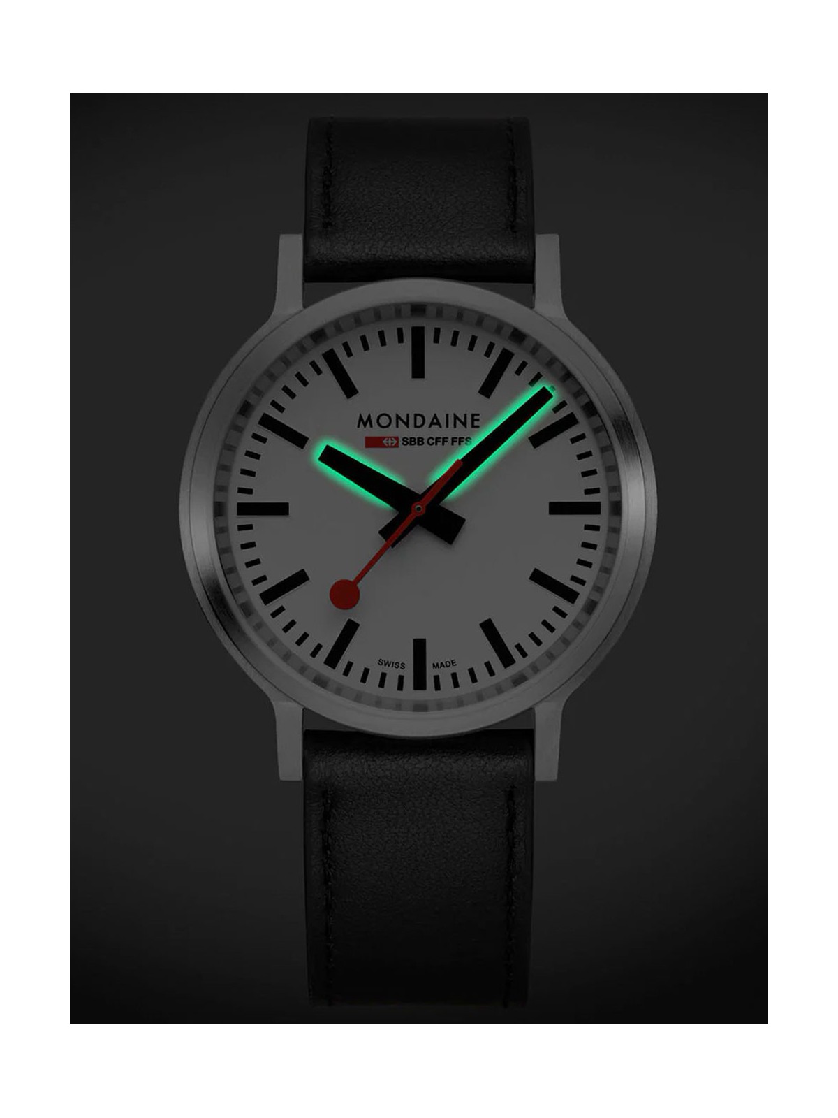 orologio uomo Mondaine MST.4101B.LBV.2SE Mens Watch Stop2go 41mm 3ATM