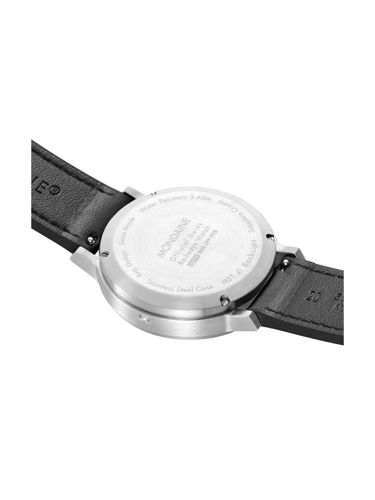 orologio uomo Mondaine MST.4101B.LBV.2SE Mens Watch Stop2go 41mm 3ATM