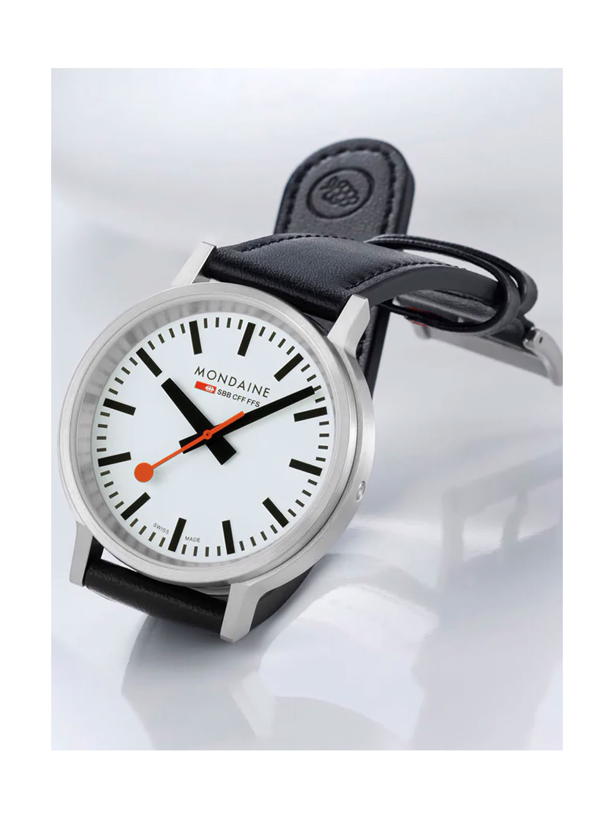 orologio uomo Mondaine MST.4101B.LBV.2SE Mens Watch Stop2go 41mm 3ATM