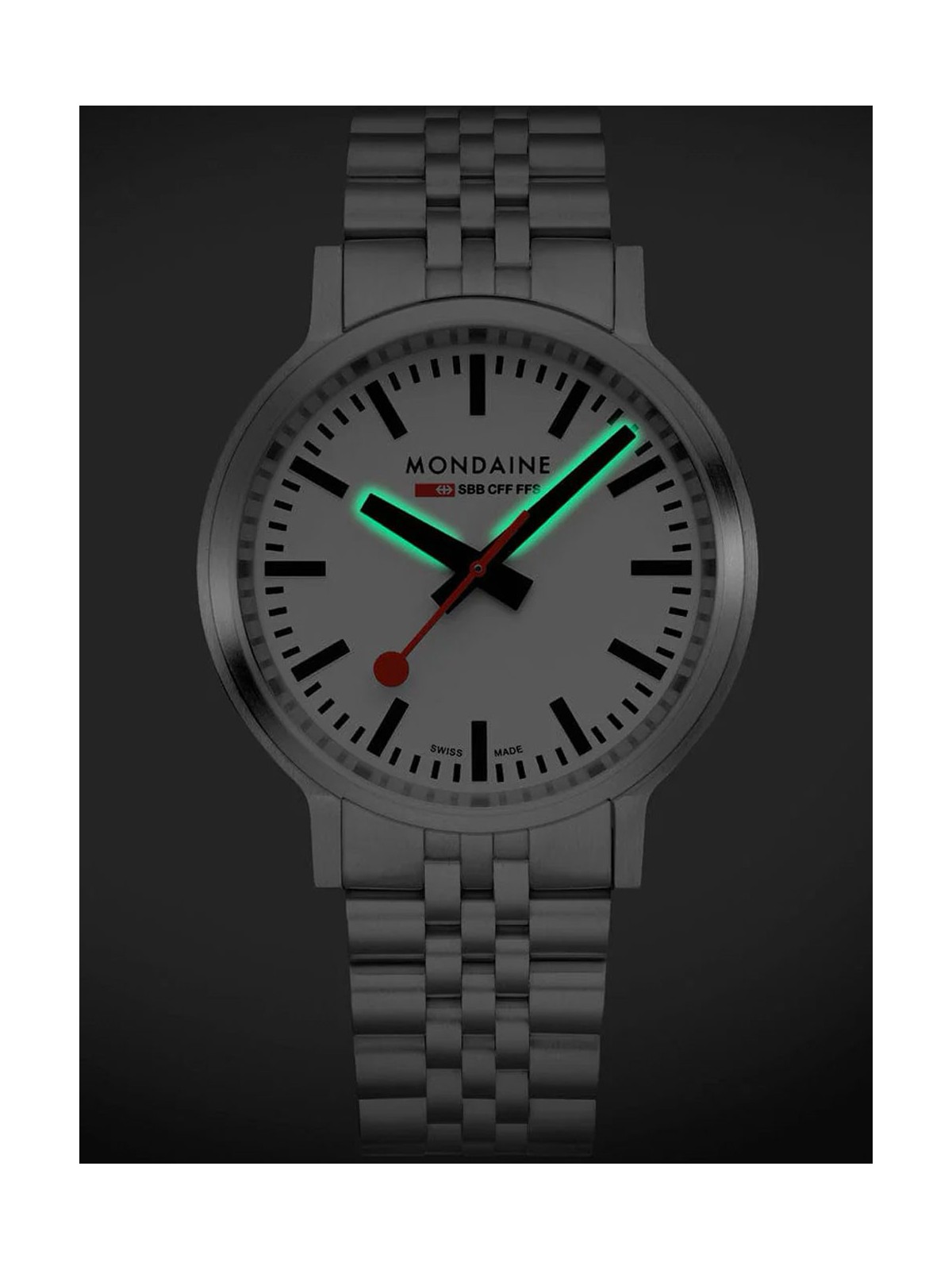 orologio uomo Mondaine MST.4101B.SJ.2SE Mens Watch Stop2go 41mm 3ATM
