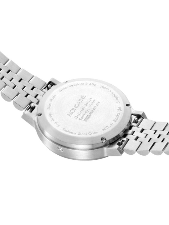 orologio uomo Mondaine MST.4101B.SJ.2SE Mens Watch Stop2go 41mm 3ATM