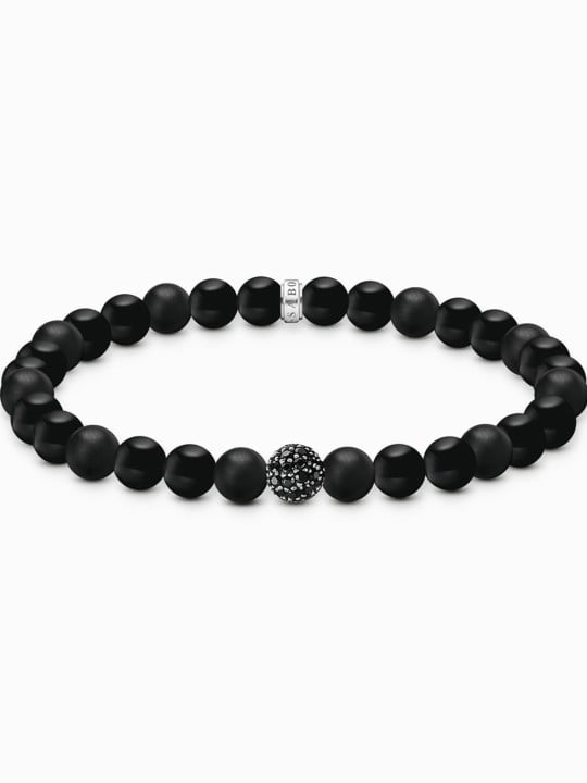 bracciale donna Thomas Sabo A2194-705-11-L21 Unisex Bracelet Obsidian black
