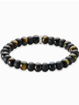 bracciale donna Thomas Sabo A2196-806-11-L19 Unisex Bracelet Obsidian and tigers eye