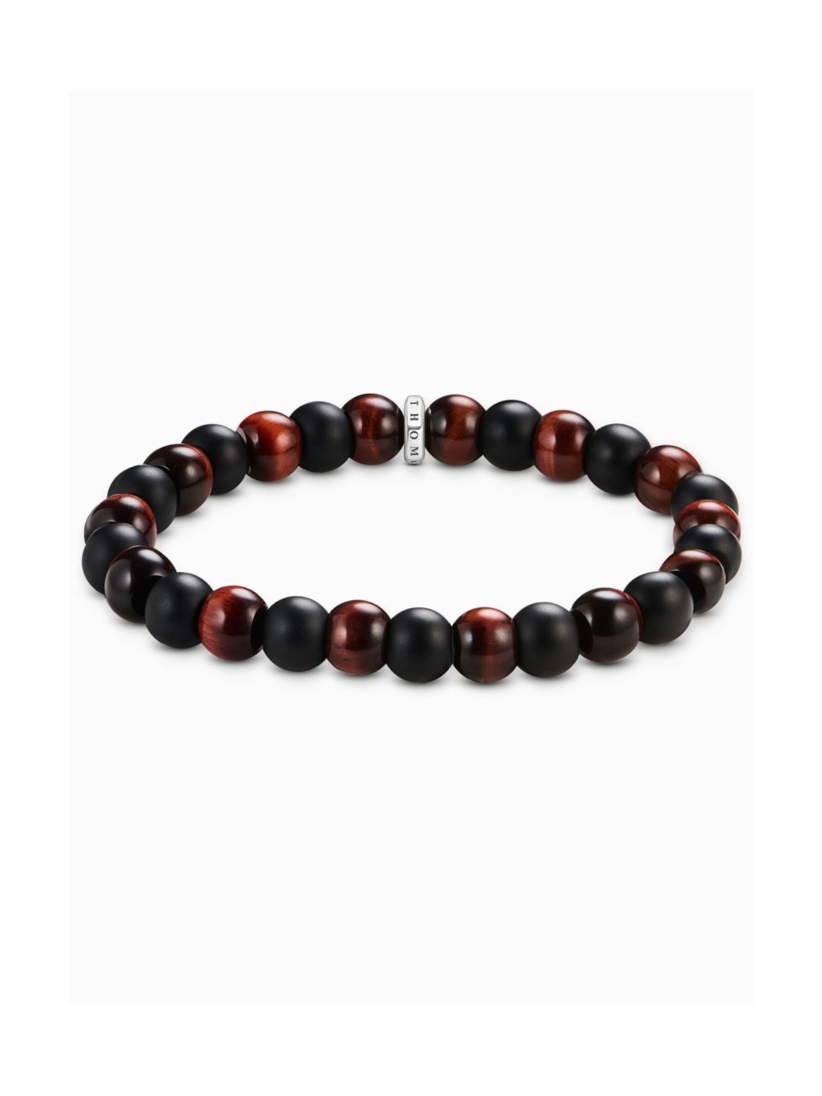 bracciale donna Thomas Sabo A2196-806-7-L19 Unisex Bracelet Obsidian and red tigers eye