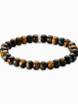 bracciale donna Thomas Sabo A2196-826-2-L19 Unisex Bracelet Tigerauge Goldbraun