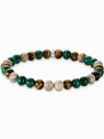 bracciale donna Thomas Sabo A2193-468-7-L19 Unisex Bead Bracelet in earth and green tones