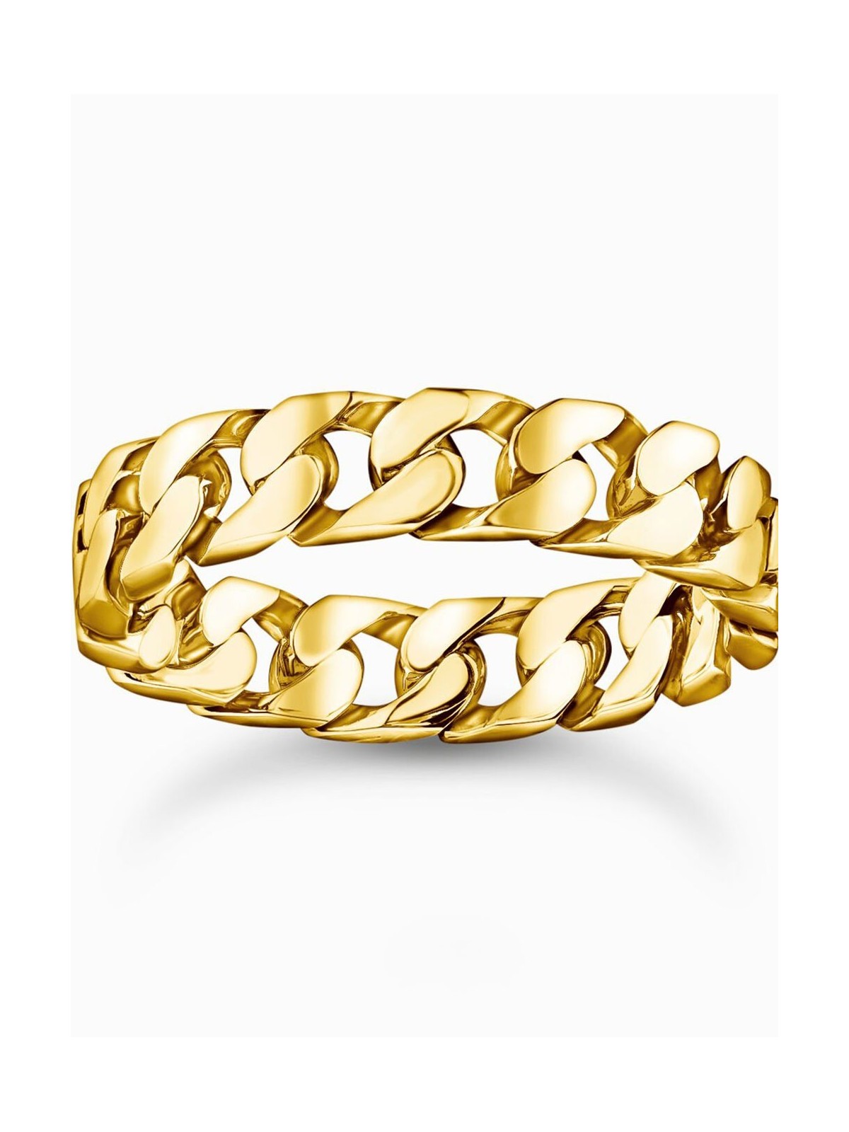 anello uomo Thomas Sabo TR2496-413-39-62 Unisex Ring - Gold-plated chain links