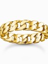 anello uomo Thomas Sabo TR2496-413-39-62 Unisex Ring - Gold-plated chain links