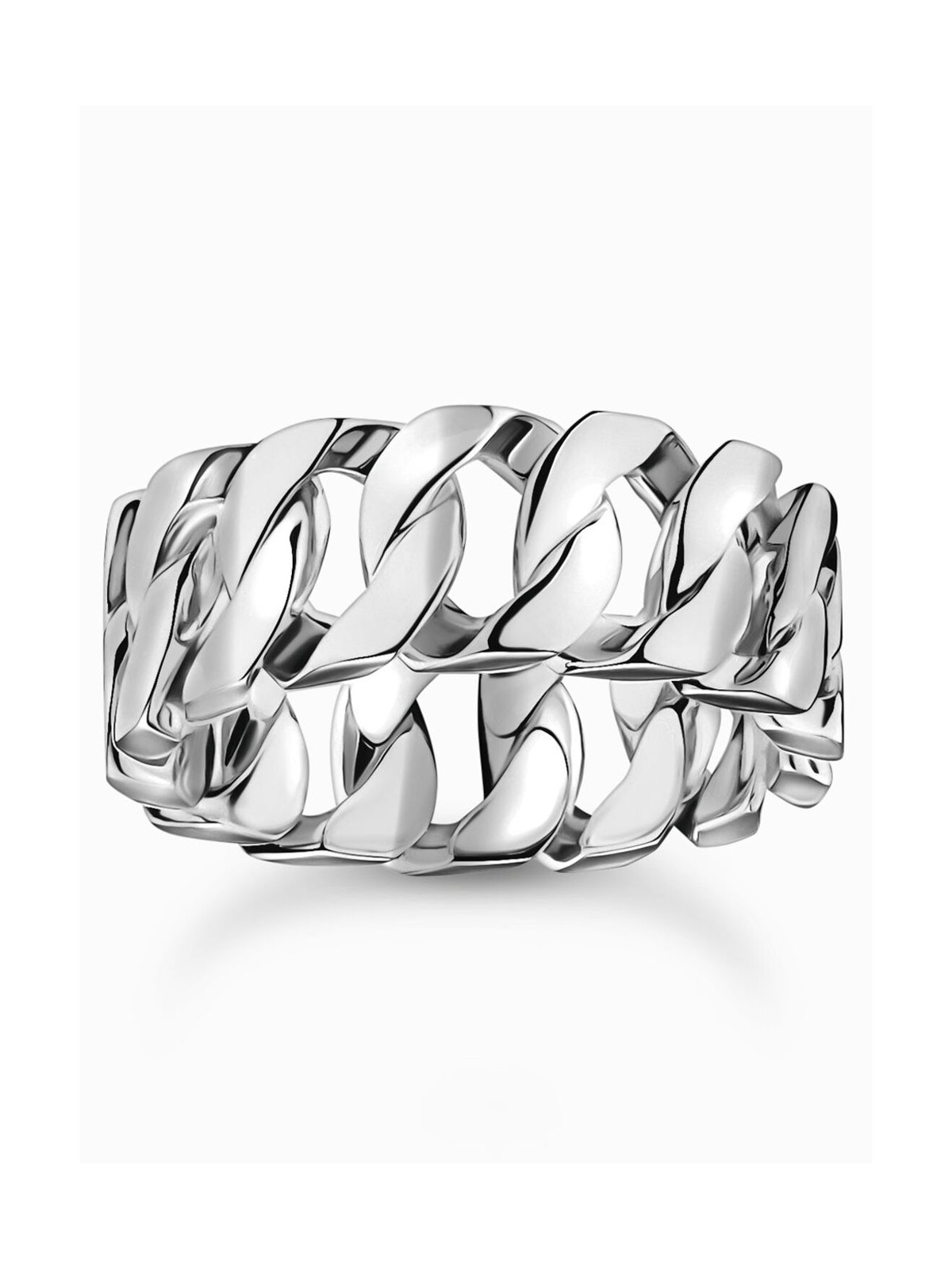 anello uomo Thomas Sabo TR2497-637-21-64 Unisex Ring - Chain links wide silver