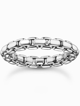 anello uomo Thomas Sabo TR2502-637-21-62 Unisex Ring - Box chain Silver