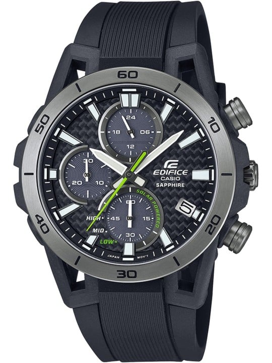 orologio uomo Casio EFS-S640PB-1AVUEF Mens Watch Edifice Chronograph Solar 44mm 10ATM