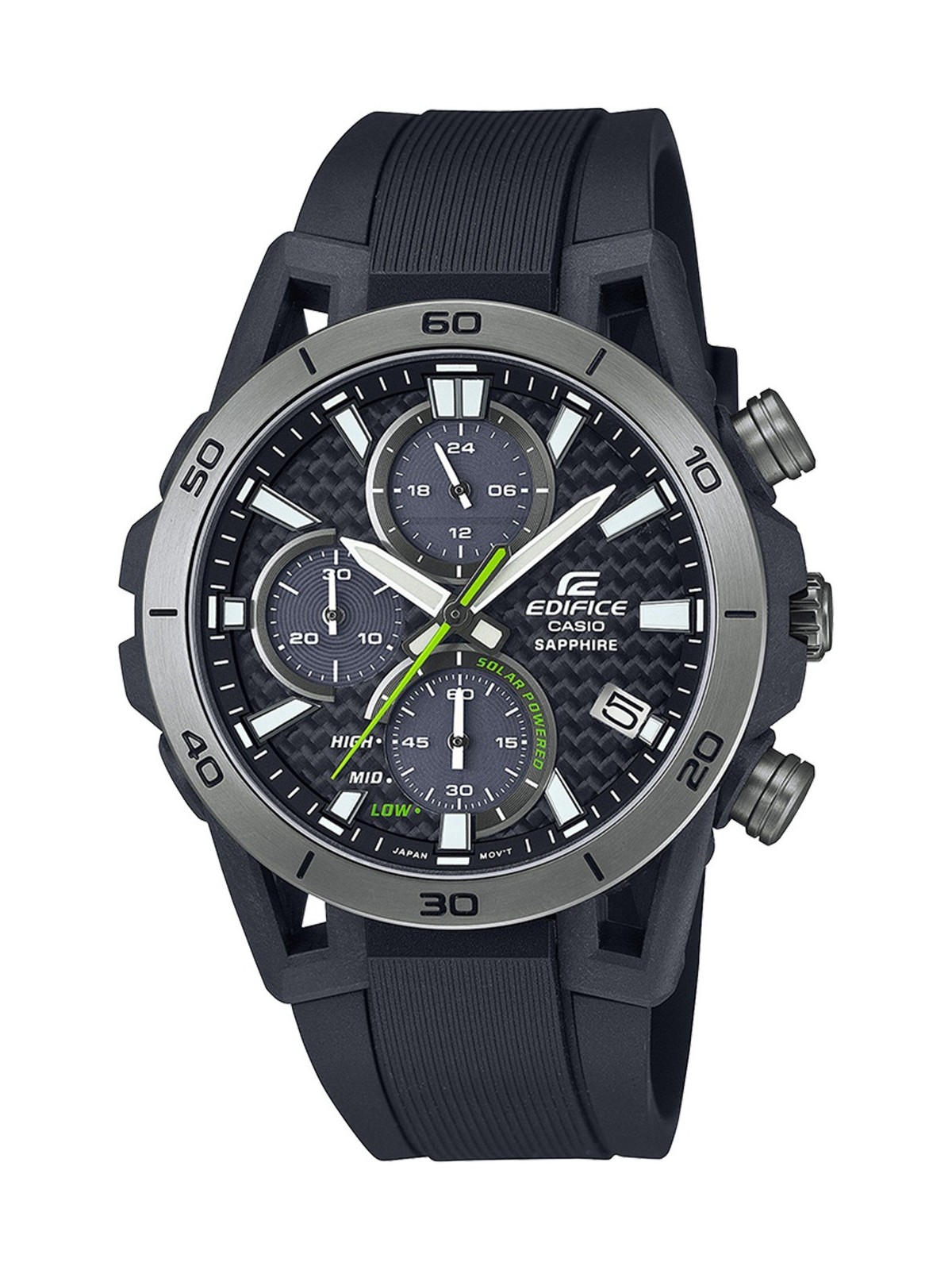 orologio uomo Casio EFS-S640PB-1AVUEF Mens Watch Edifice Chronograph Solar 44mm 10ATM