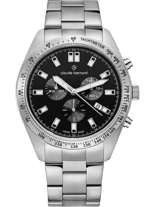 orologio uomo Claude Bernard 10247-3M-NIN Mens Watch ST50 Chronograph 44mm 5ATM