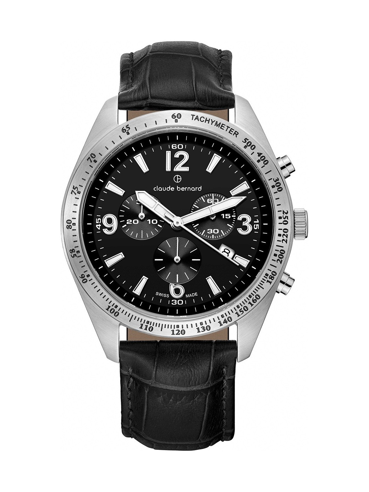 orologio uomo Claude Bernard 10247-3C-NB Mens Watch ST50 Chronograph 44mm 5ATM