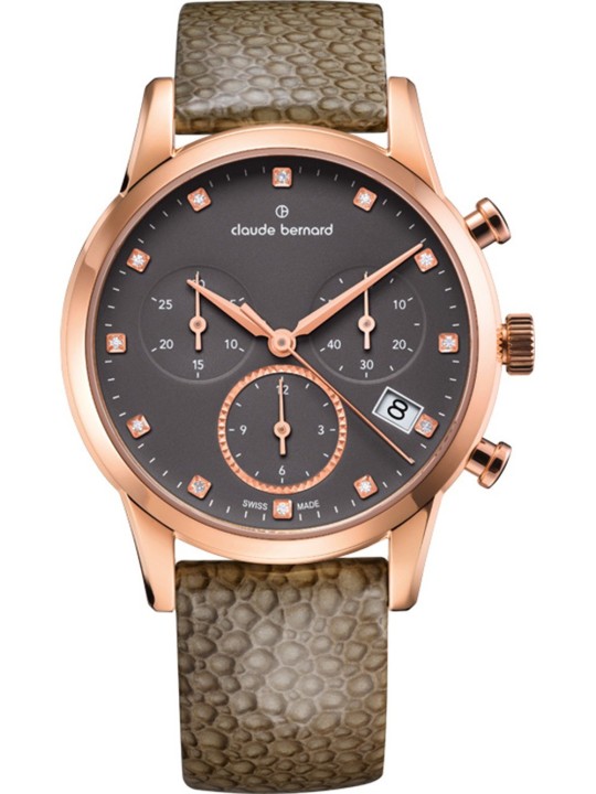 orologio donna Claude Bernard 10231-37R-TAPR1 Ladies Watch Classic Chronograph 35mm 5ATM