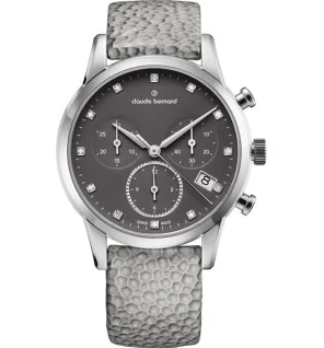 orologio donna Claude Bernard 10231-3-TAPN1 Ladies Watch Classic Chronograph 35mm 5ATM