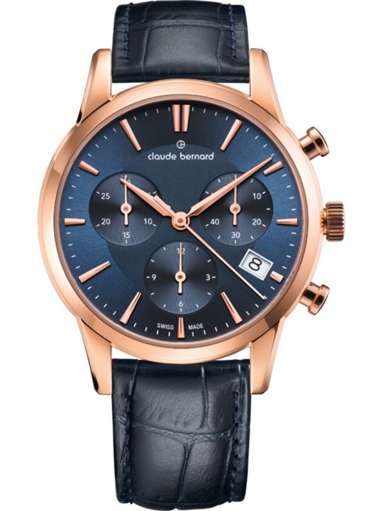 orologio donna Claude Bernard 10231-37R-BUIR Ladies Watch Classic Chronograph 35mm 5ATM