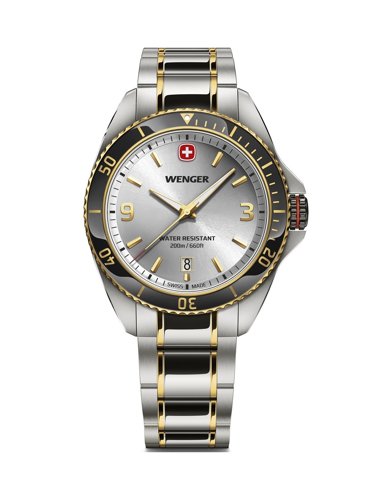 orologio uomo Wenger 01.2031.106 Mens watch Ececutive 40mm 20ATM