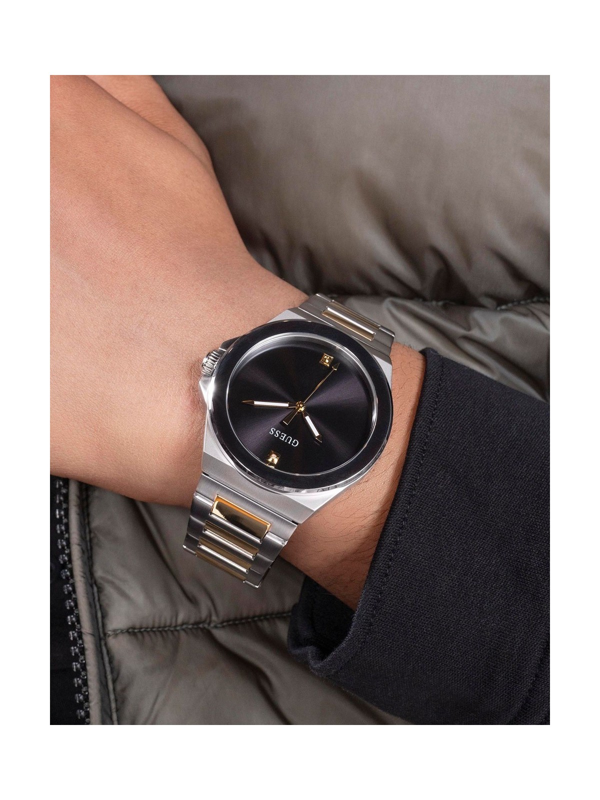 Guess GW0833G3 Mens watch Vinyl 44mm 1ATM