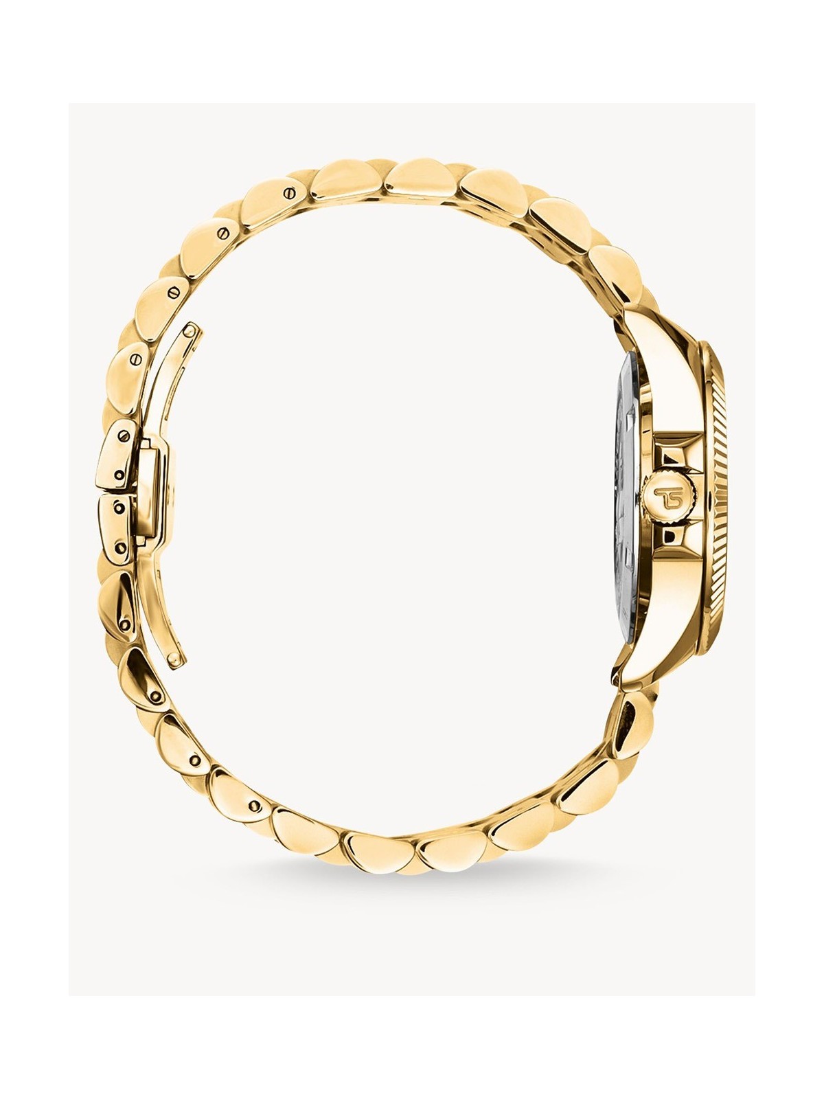 orologio donna Thomas Sabo WA0431-291-207 Ladies Watch black-gold 33mm 5ATM