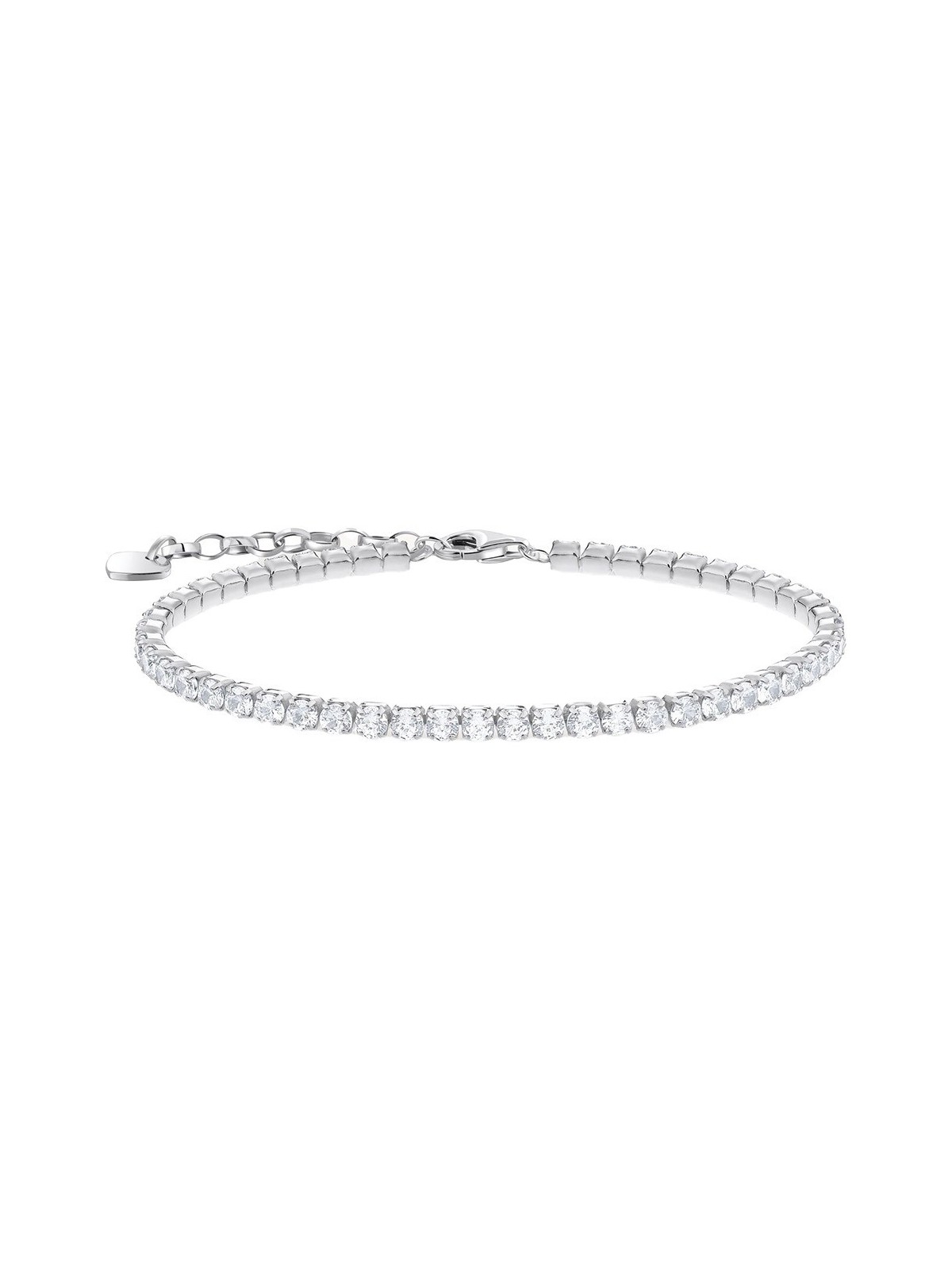 bracciale donna Thomas Sabo A2167-051-14-L21V Tennis Bracelet with White Stones Silver