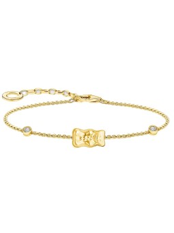 bracciale donna Thomas Sabo A2203-414-39-L19V Bracelet with Haribo Gold Bear and Stones Gold-Plated