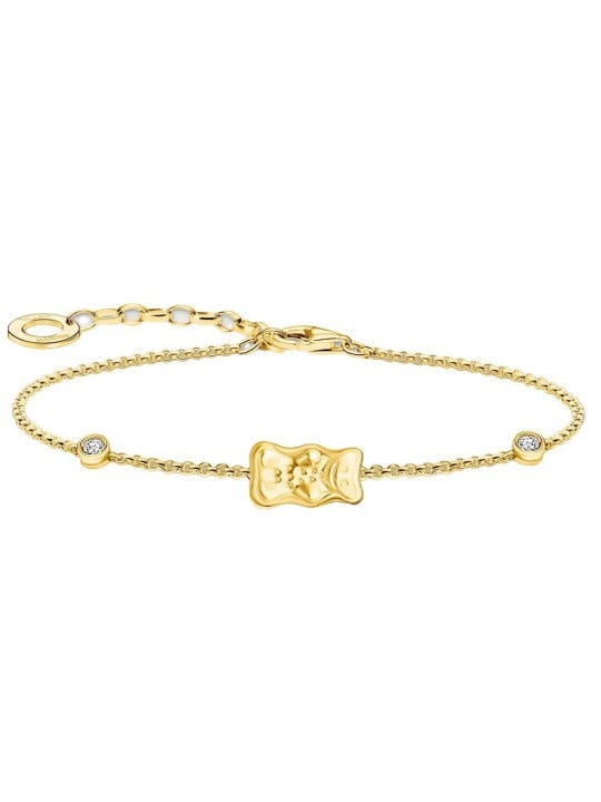 bracciale donna Thomas Sabo A2203-414-39-L19V Bracelet with Haribo Gold Bear and Stones Gold-Plated
