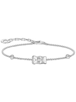 bracciale donna Thomas Sabo A2203-051-21-L19V Bracelet with Haribo Gold Bear and Stones Silver
