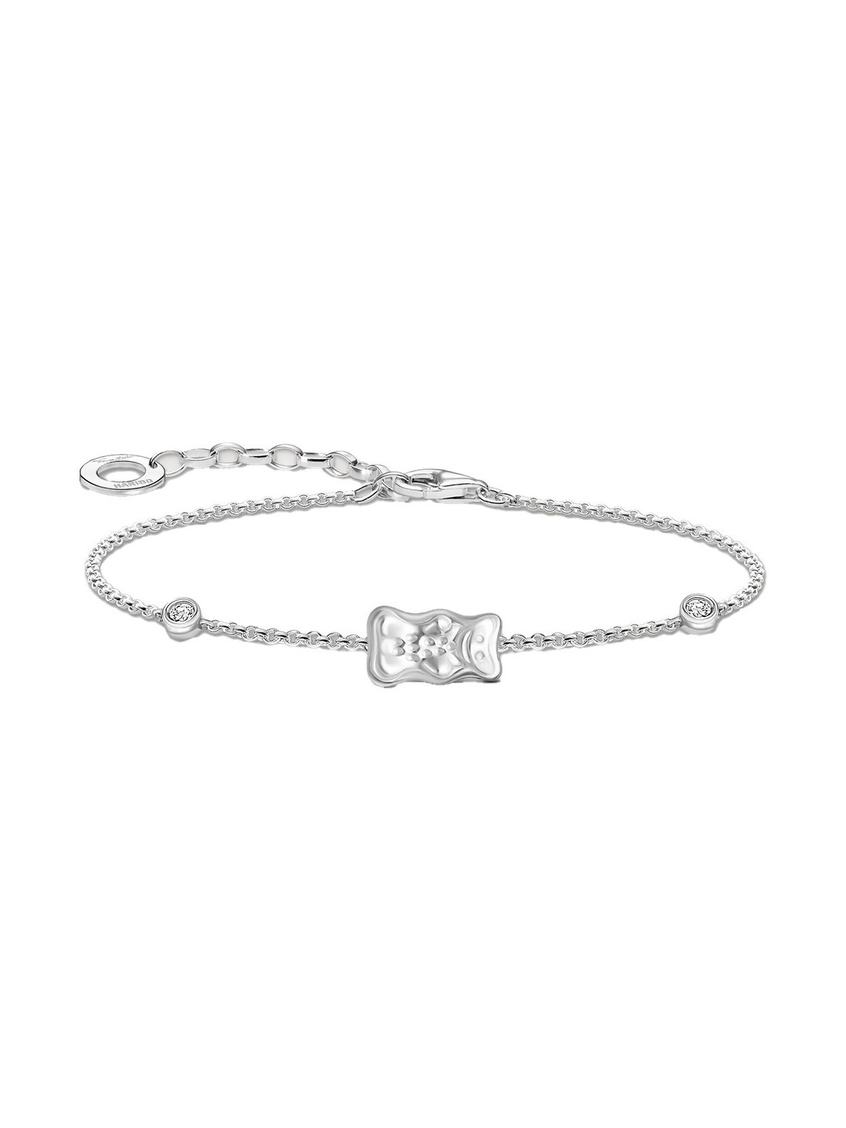 bracciale donna Thomas Sabo A2203-051-21-L19V Bracelet with Haribo Gold Bear and Stones Silver