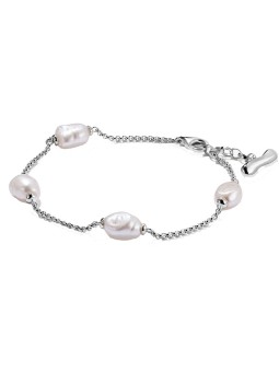bracciale donna Thomas Sabo A2189-082-14-L19V Bracelet with pearls Natural Beauty Silver
