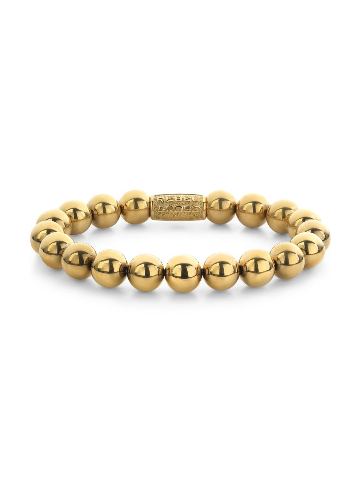 bracciale uomo Rebel & Rose RR-10009-G-L Bracelet Yellowgold Handmade Rocks