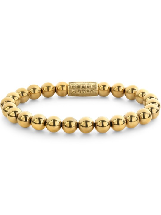 bracciale uomo Rebel & Rose RR-80115-G-M Bracelet Yellowgold Handmade Rocks