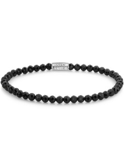 bracciale donna Rebel & Rose RR-40160-S-S Bracelet Black Glam Rocks Silver