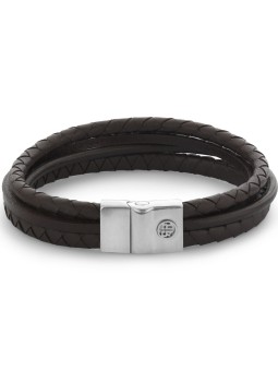 bracciale uomo Rebel & Rose RR-M0055-S-L Bracelet Full Metal Premium Combo 12mm Brown