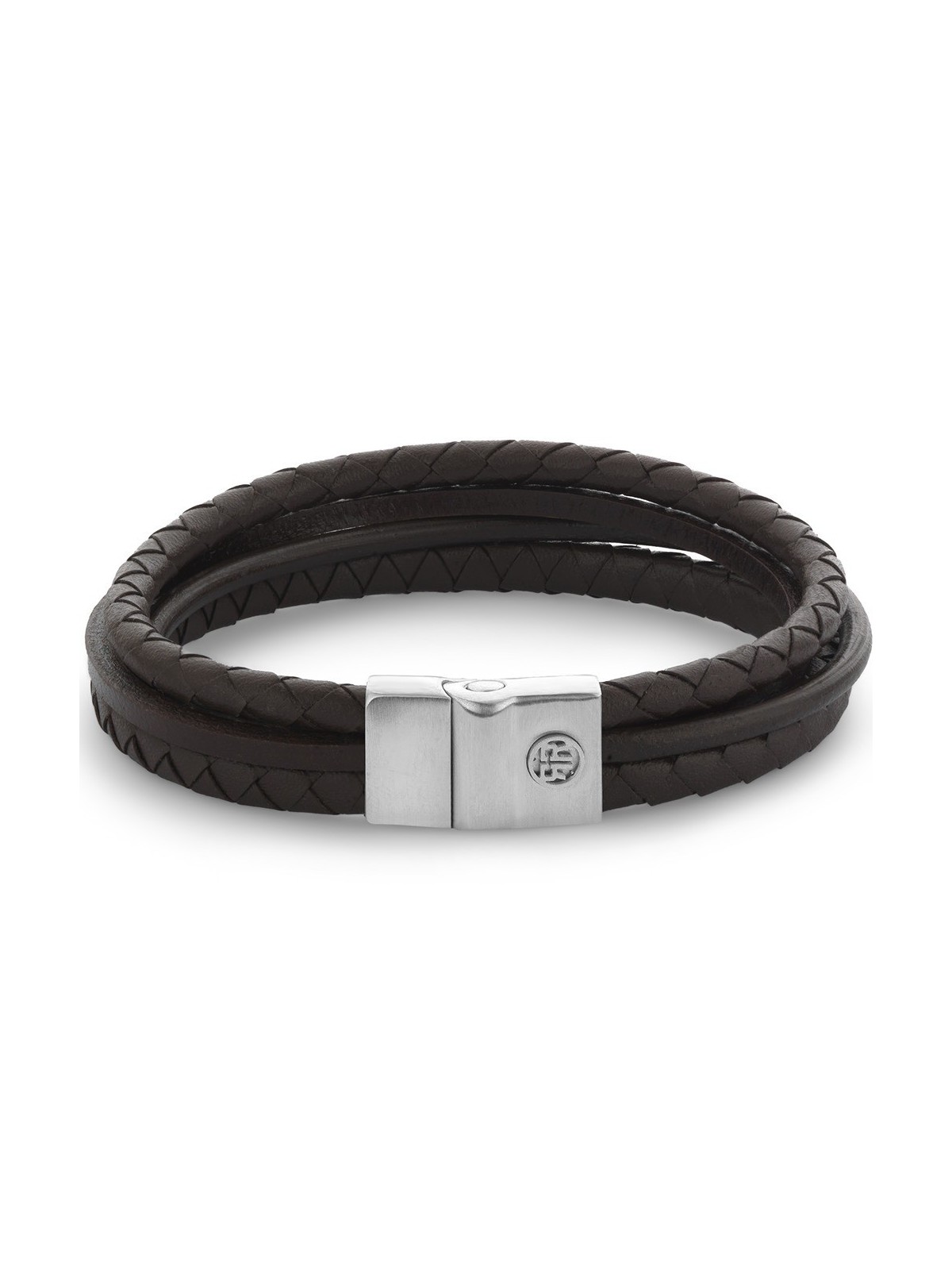 bracciale uomo Rebel & Rose RR-M0055-S-L Bracelet Full Metal Premium Combo 12mm Brown